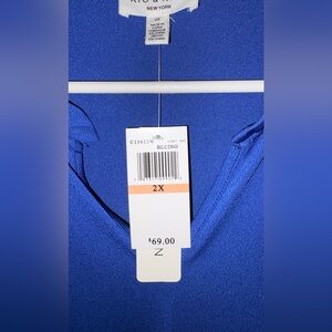 2X Royal Blue Top - V-Neck